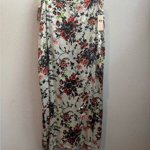 NWT Anthropologie Maeve Floral Maxi Wrap Skirt - Sz 14